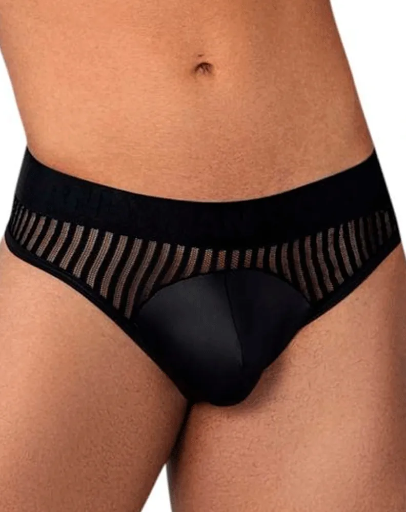Bekleidung_Candyman_Herrenunterwäsche Candyman 99642 Mesh-Tanga Schwarz