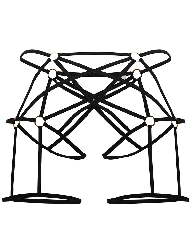 Bekleidung_Candyman_Herrenunterwäsche Candyman 99646 Cage Jockstrap Schwarz