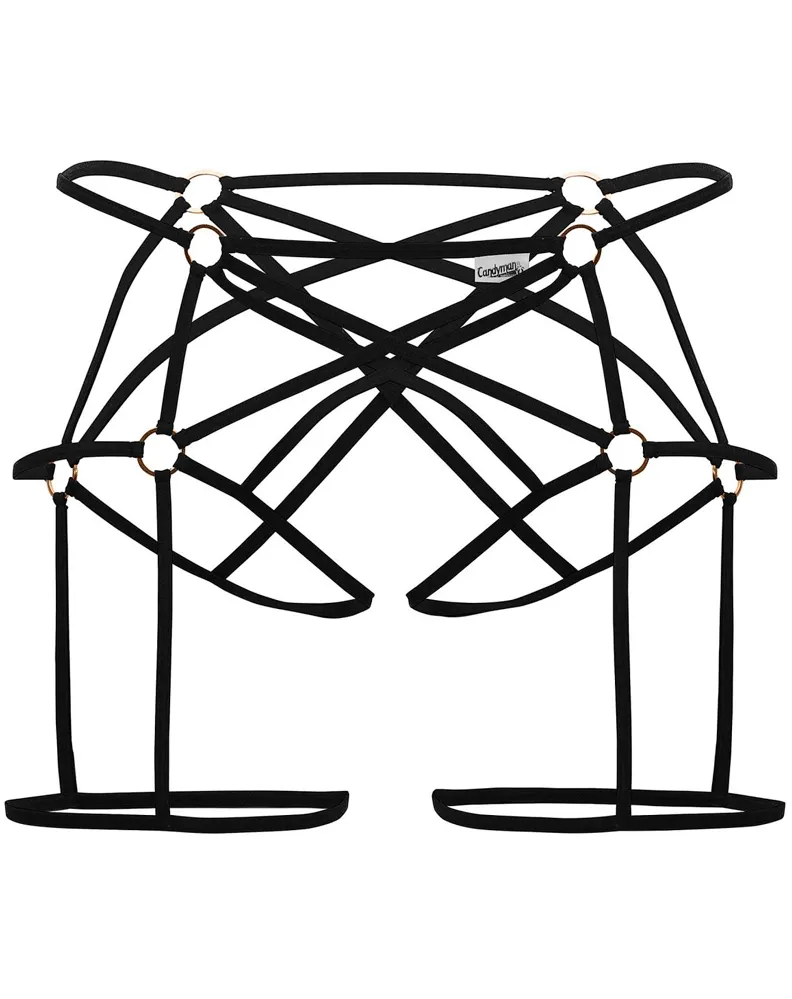 Bekleidung_Candyman_Herrenunterwäsche Candyman 99646 Cage Jockstrap Schwarz