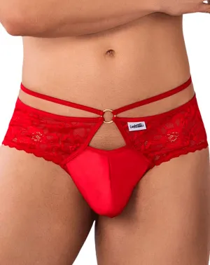 Clothing_Candyman_Mens Underwear Candyman 99647 Lace Thongs Red