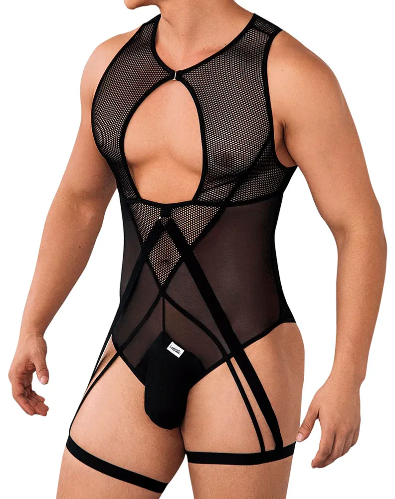 Bekleidung_Candyman_Herrenunterwäsche Candyman 99650 Mesh-Body Schwarz