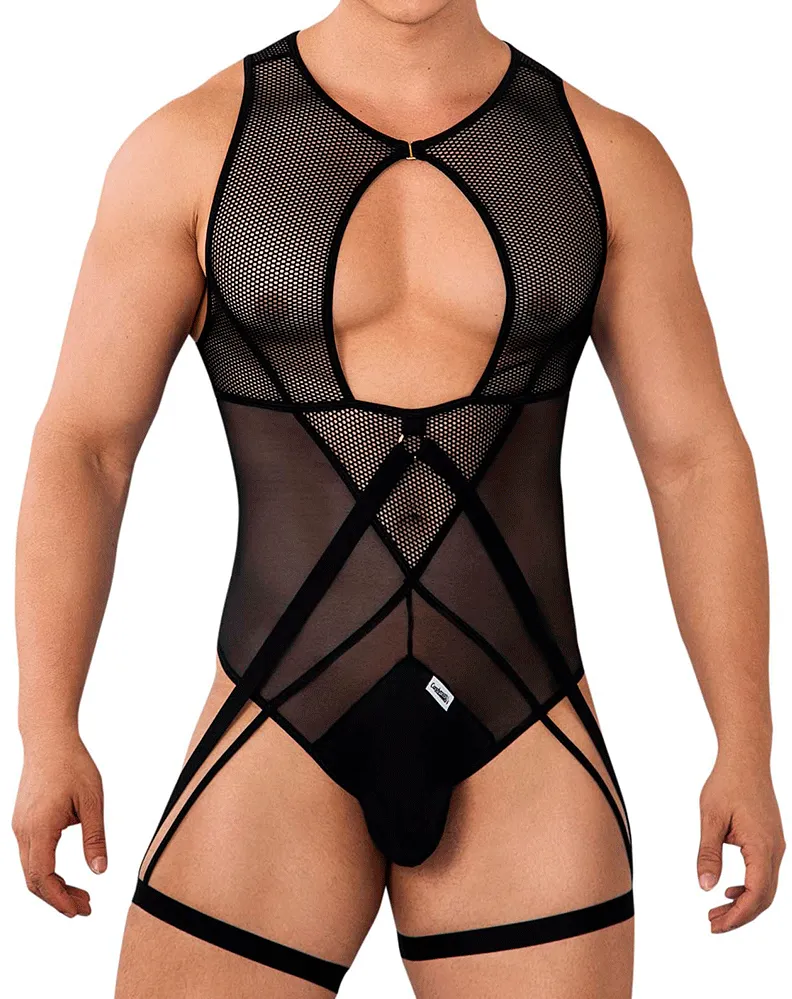 Bekleidung_Candyman_Herrenunterwäsche Candyman 99650 Mesh-Body Schwarz