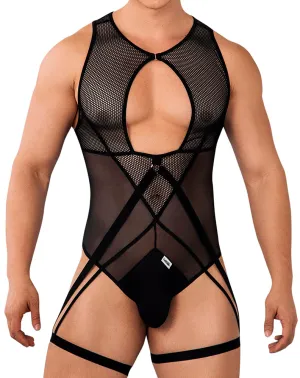 Clothing_Candyman_Mens Underwear Candyman 99650 Mesh Bodysuit Black