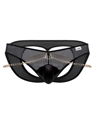 Clothing_Candyman_Mens Underwear Candyman 99672 Chain Jock Briefs Black