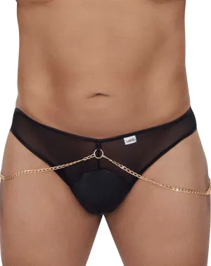 Clothing_Candyman_Mens Underwear Candyman 99672x Chain Jock Briefs Black
