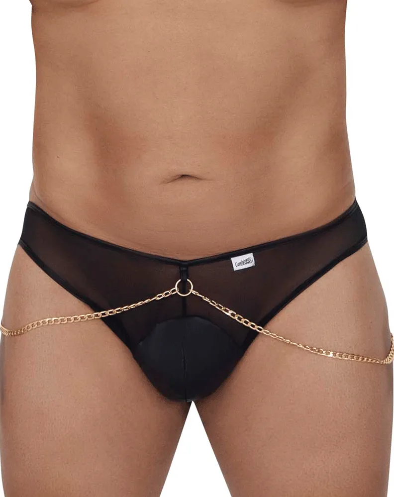 Bekleidung_Candyman_Herrenunterwäsche Candyman 99672x Ketten-Jockstrap-Slip Schwarz