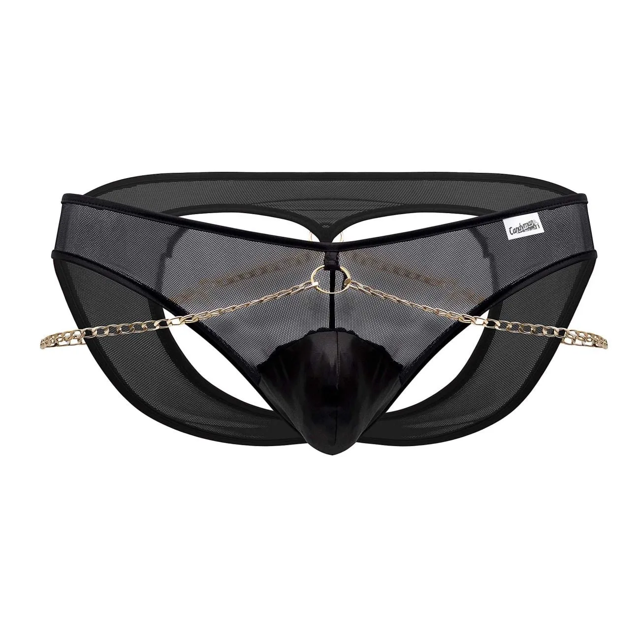 Bekleidung_Candyman_Herrenunterwäsche CandyMan 99672X Ketten-Jockstrap-Slip Farbe Schwarz