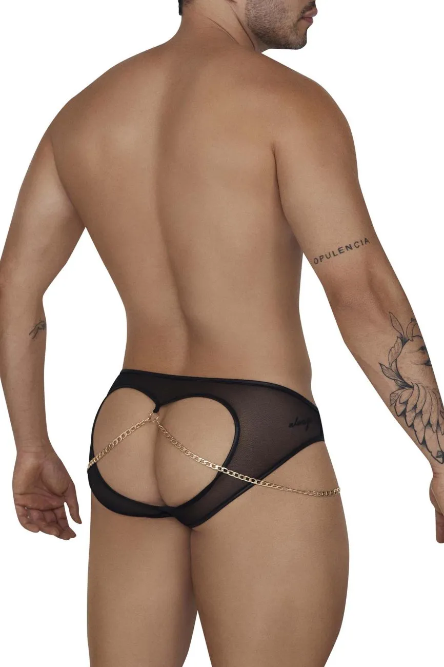 Bekleidung_Candyman_Herrenunterwäsche CandyMan 99672X Ketten-Jockstrap-Slip Farbe Schwarz