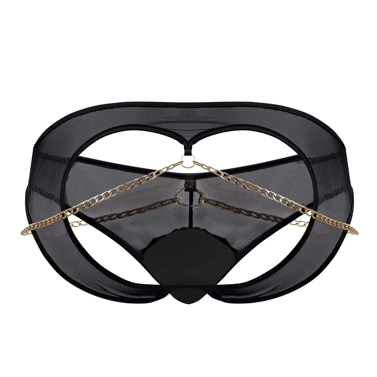 Bekleidung_Candyman_Herrenunterwäsche CandyMan 99672X Ketten-Jockstrap-Slip Farbe Schwarz