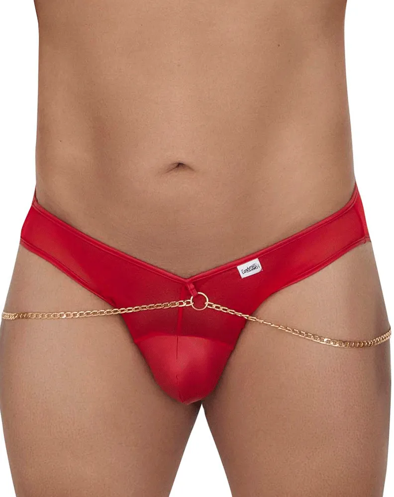Bekleidung_Candyman_Herrenunterwäsche Candyman 99672x Ketten-Jockstrap-Slip Rot