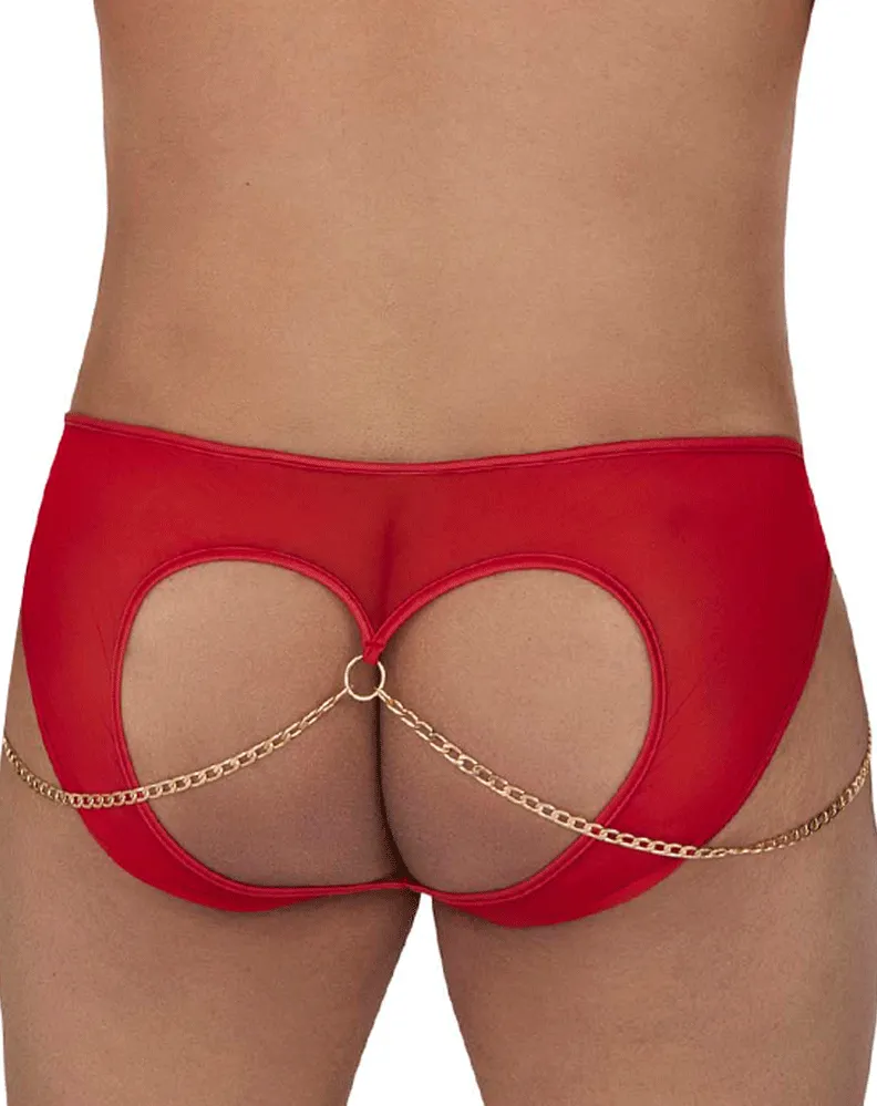 Bekleidung_Candyman_Herrenunterwäsche Candyman 99672x Ketten-Jockstrap-Slip Rot