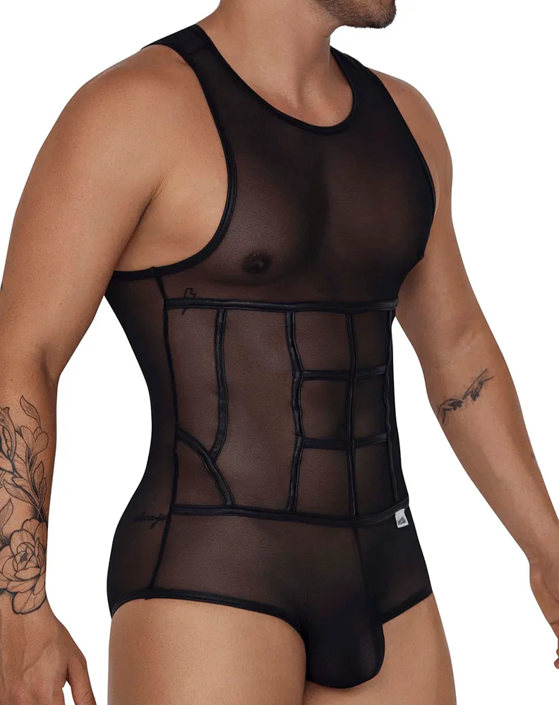 Bekleidung_Candyman_Herrenunterwäsche Candyman 99683 Tüll-Body Schwarz