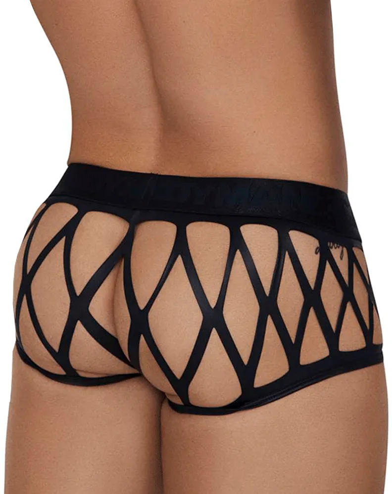 Bekleidung_Candyman_Herrenunterwäsche Candyman 99691 Cage Trunks Schwarz