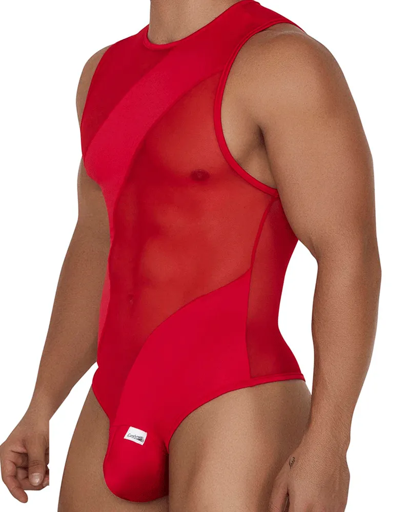 Bekleidung_Candyman_Herrenunterwäsche Candyman 99699 Mesh-Body Rot