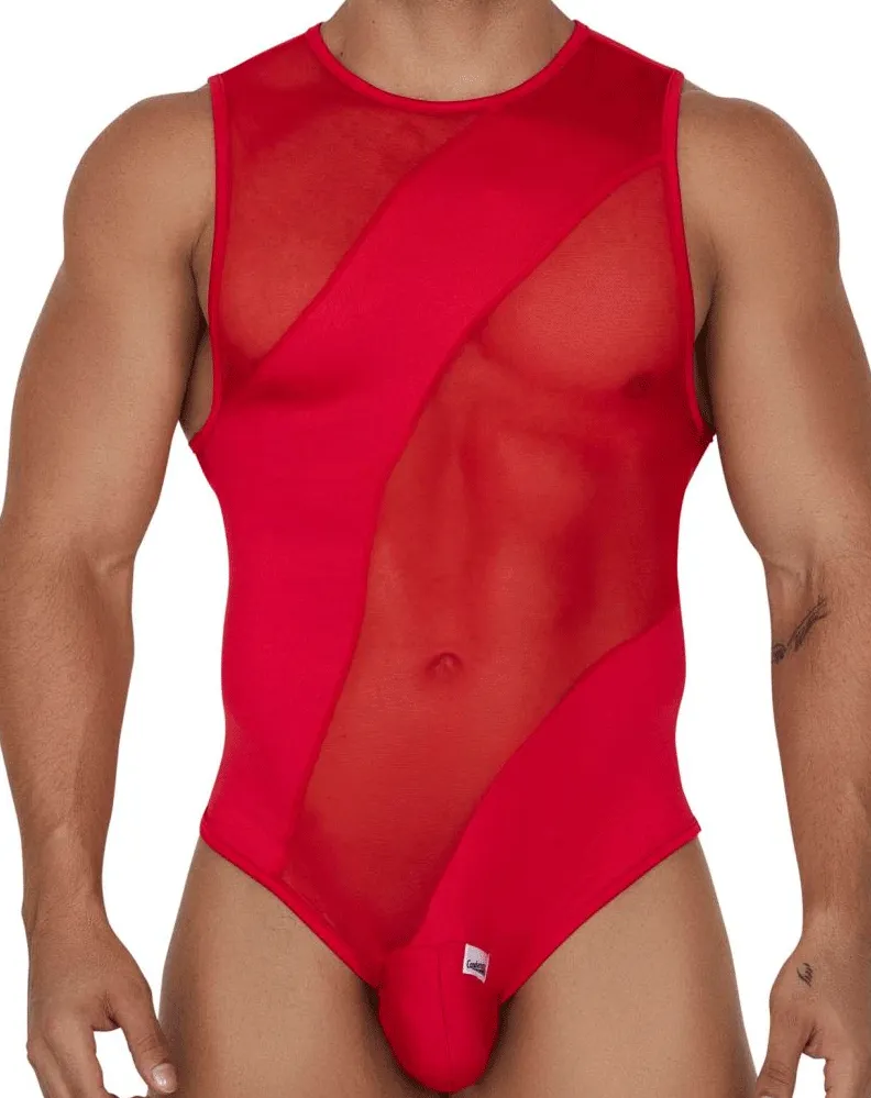 Bekleidung_Candyman_Herrenunterwäsche Candyman 99699 Mesh-Body Rot