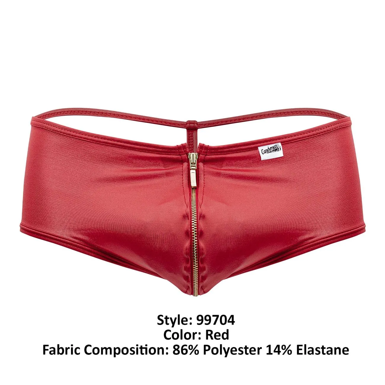Bekleidung_Candyman_Herrenunterwäsche CandyMan 99704 Zip-it Slips Farbe Rot