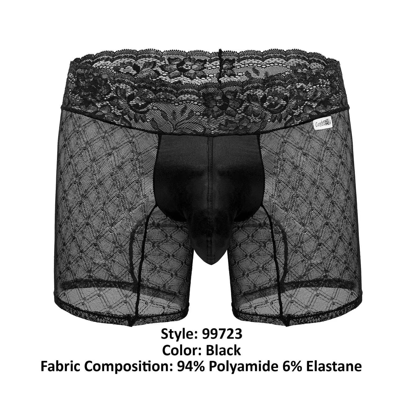 Bekleidung_Candyman_Herrenunterwäsche CandyMan 99723 Durchsichtige Shorts Farbe Schwarz