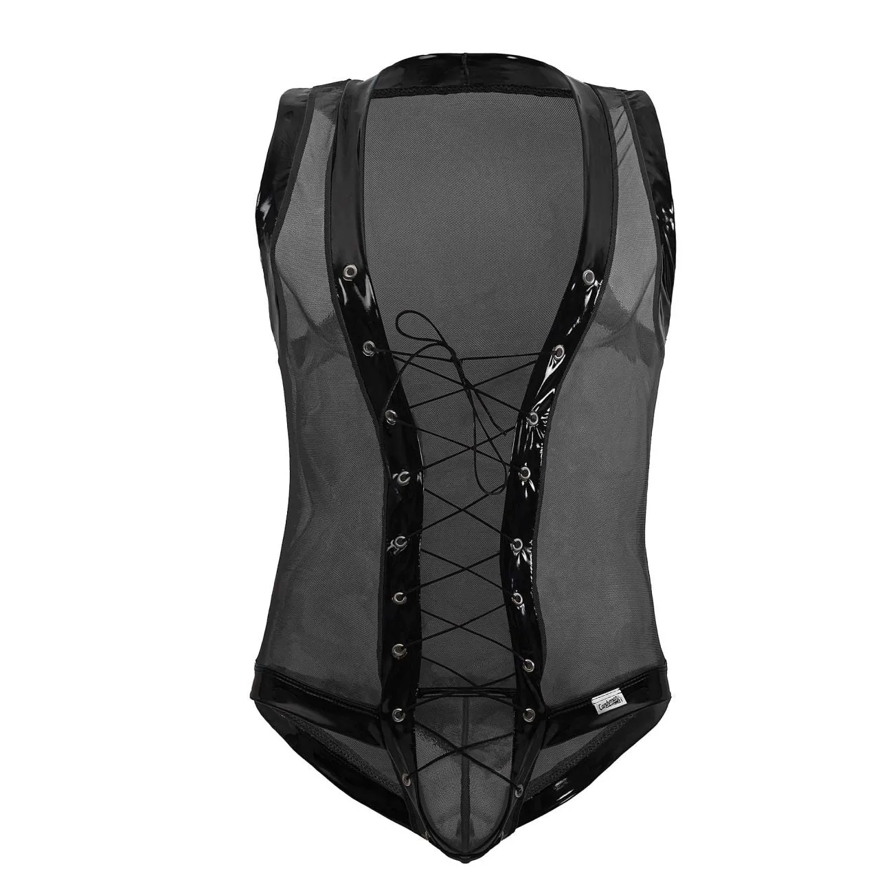 Bekleidung_Candyman_Herrenunterwäsche CandyMan 99774 Gladiatoren-Bodysuit Farbe Schwarz