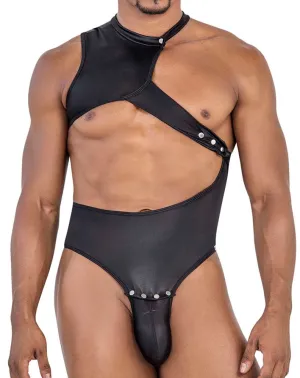 Clothing_Candyman_Mens Underwear Candyman 99783 One Shoulder Bodysuit Black