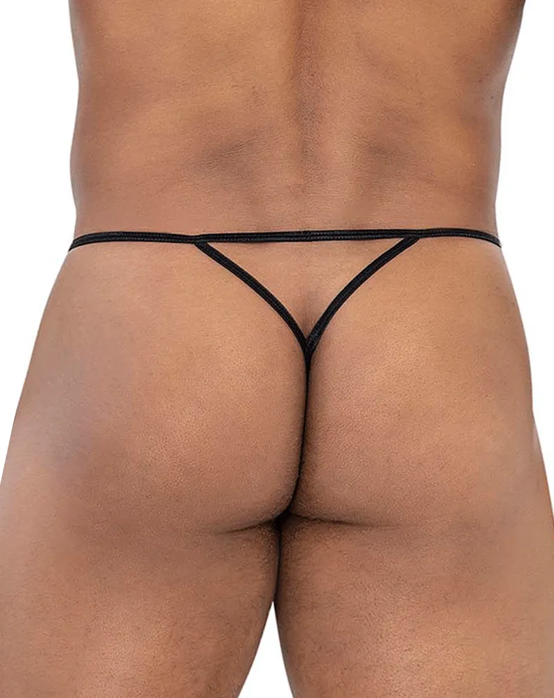 Bekleidung_Candyman_Herrenunterwäsche Candyman 99795 Mesh G-String Tangas Schwarz