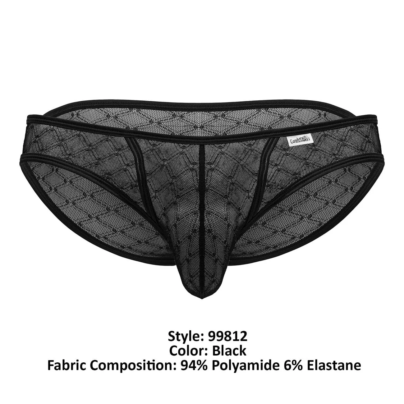 Bekleidung_Candyman_Herrenunterwäsche CandyMan 99812 Mesh Slips Farbe Schwarz