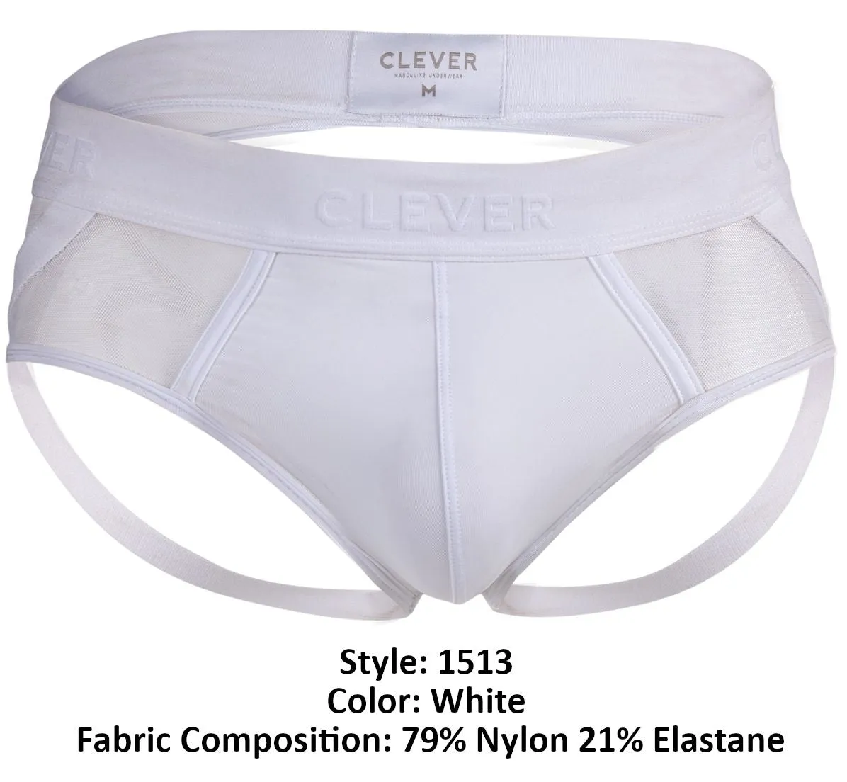 Clever Herrenunterwäsche Clever 1513 Kaspisches Jockstrap Farbe Weiß