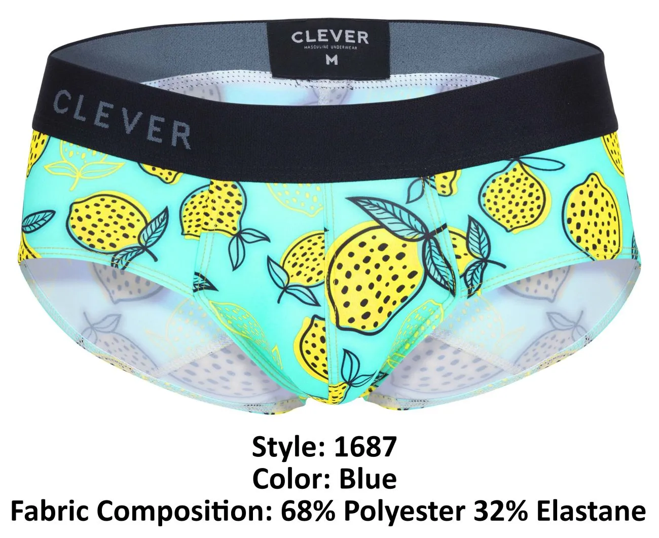 Clever Herrenunterwäsche Clever 1687 Zitronen-Slip Farbe Blau