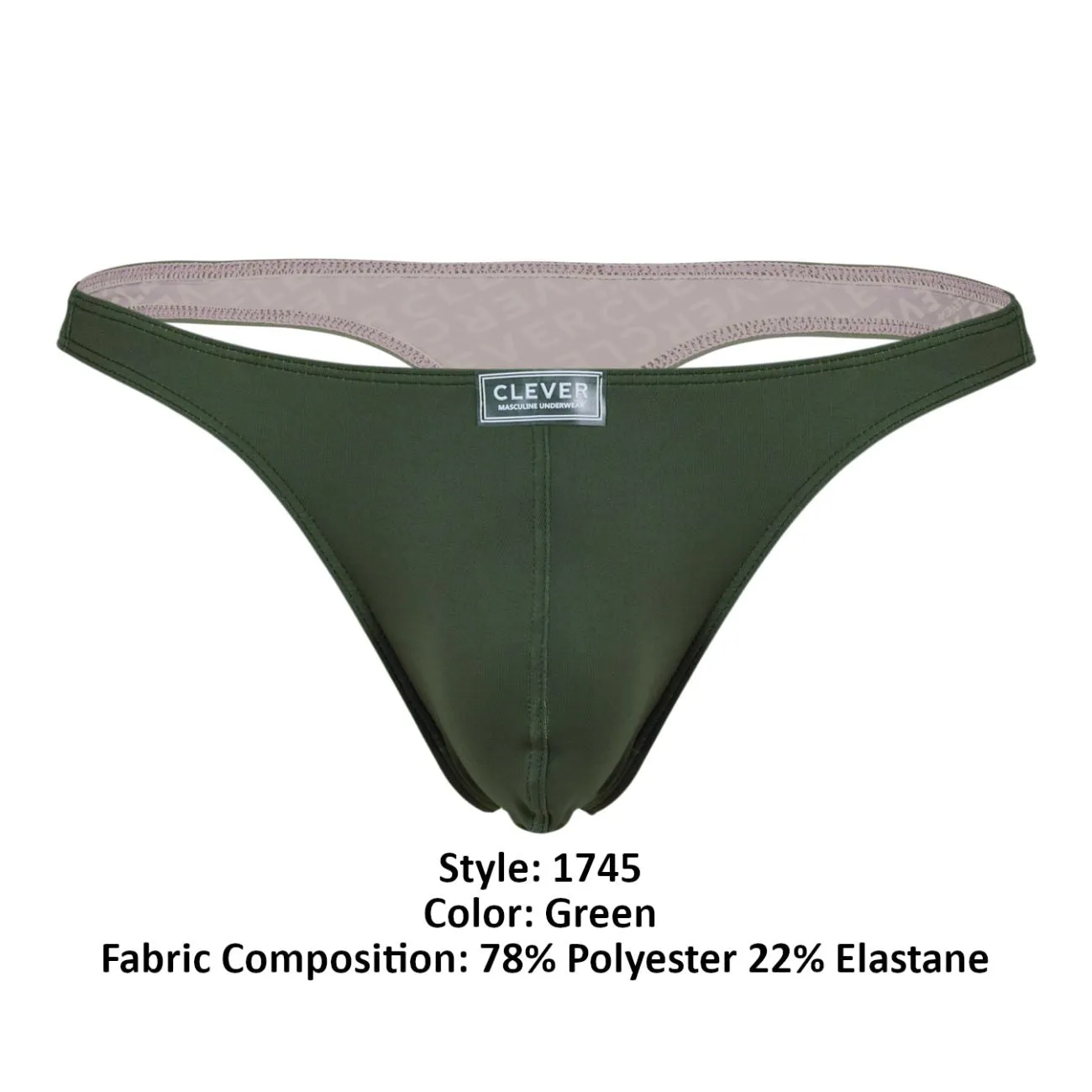 Clever Herrenunterwäsche Clever 1745 Optimo Tangas Farbe Grün