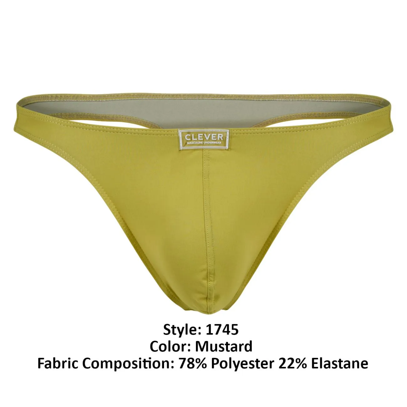 Clever Herrenunterwäsche Clever 1745 Optimo Tangas Farbe Senf