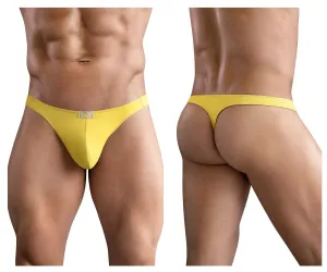 Clothing_Clever_Mens Underwear Clever 1745 Optimo Thongs Color Mustard