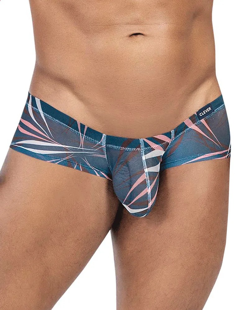 Clever Herrenunterwäsche Clever 229948 3er-Pack Australische Latein-Boxershorts Grau-grün-blau