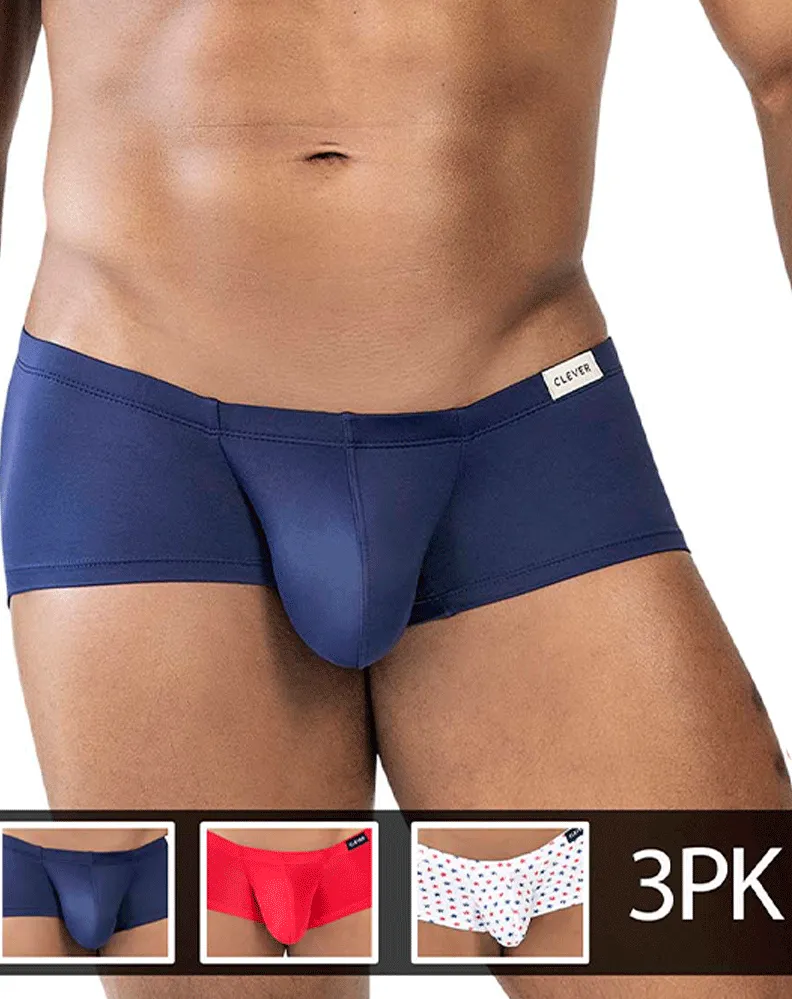 Clever Herrenunterwäsche Clever 229949 Australische Latex-Badehose Rot-Blau-Weiß