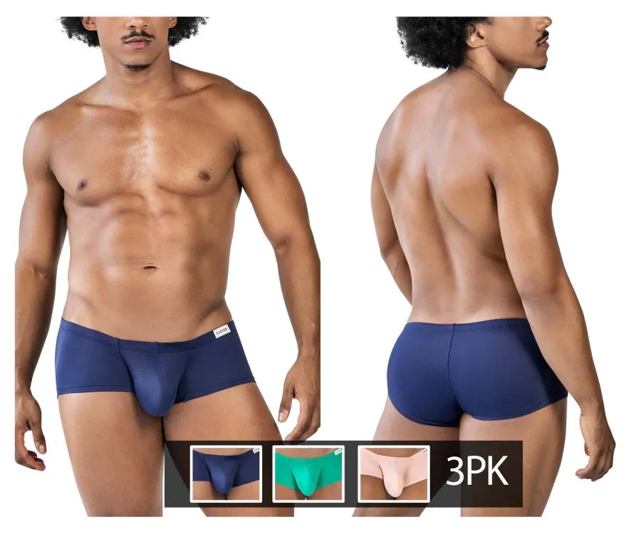 Clever Herrenunterwäsche Clever 229950 3er Pack Australische Latin Trunks Farbe Grün-Rosa-Blau