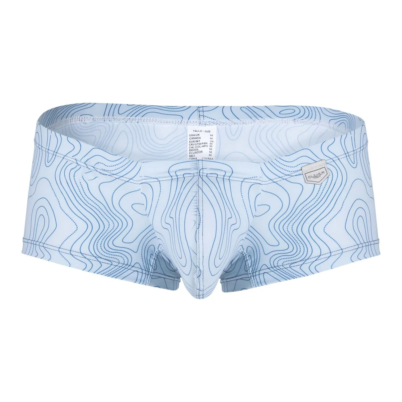 Clever Herrenunterwäsche Clever 229951 3er Pack Australische Latin Trunks Farbe Blau-Weiß-Grün