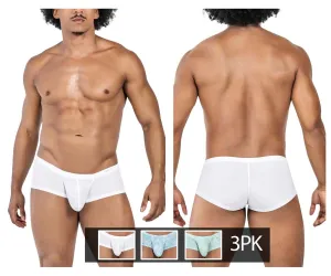 Clothing_Clever_Mens Underwear Clever 229951 3PK Autralian Latin Trunks Color Blue-White-Green