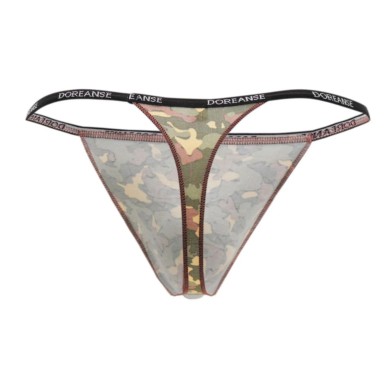 Bekleidung_Doreanse_Herrenunterwäsche Doreanse 1312-PRN Tarnfarbe String-Tanga Farbig Bedruckt
