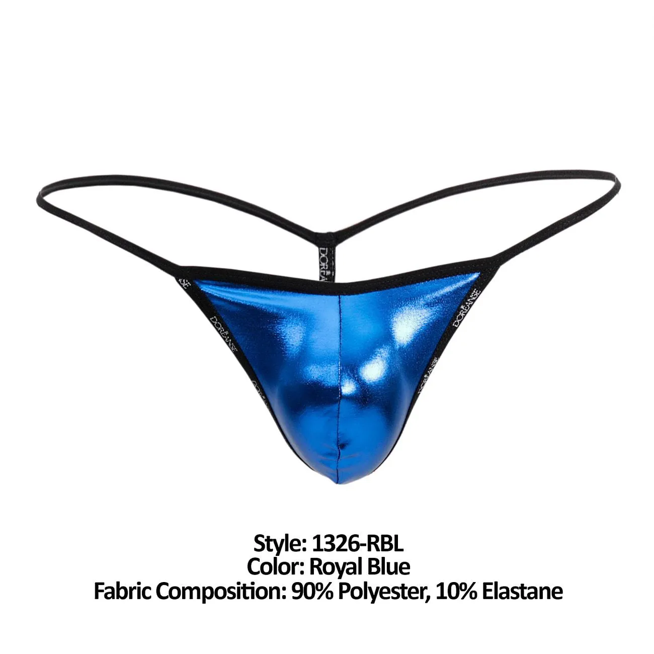 Bekleidung_Doreanse_Herrenunterwäsche Doreanse 1326-RBL Auffälliger G-String Farbe Königsblau