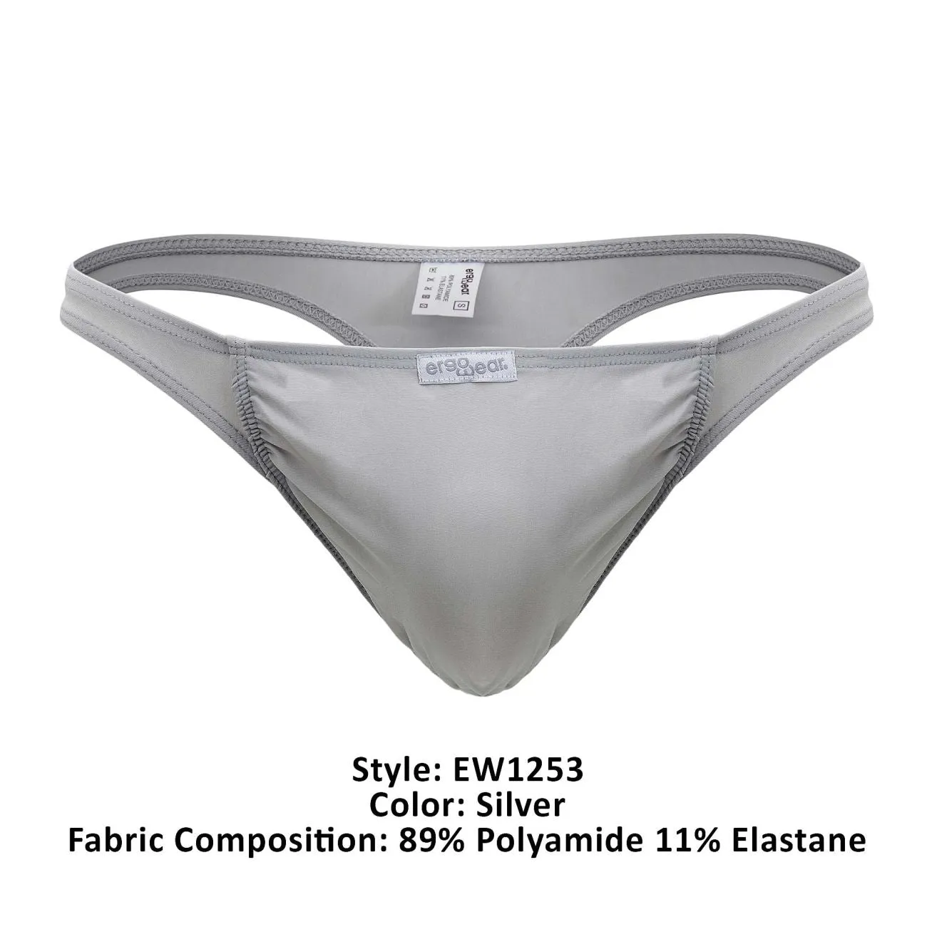 Bekleidung_Ergowear_Herrenunterwäsche ErgoWear EW1253 FEEL GR8 Tangas Farbe Silber