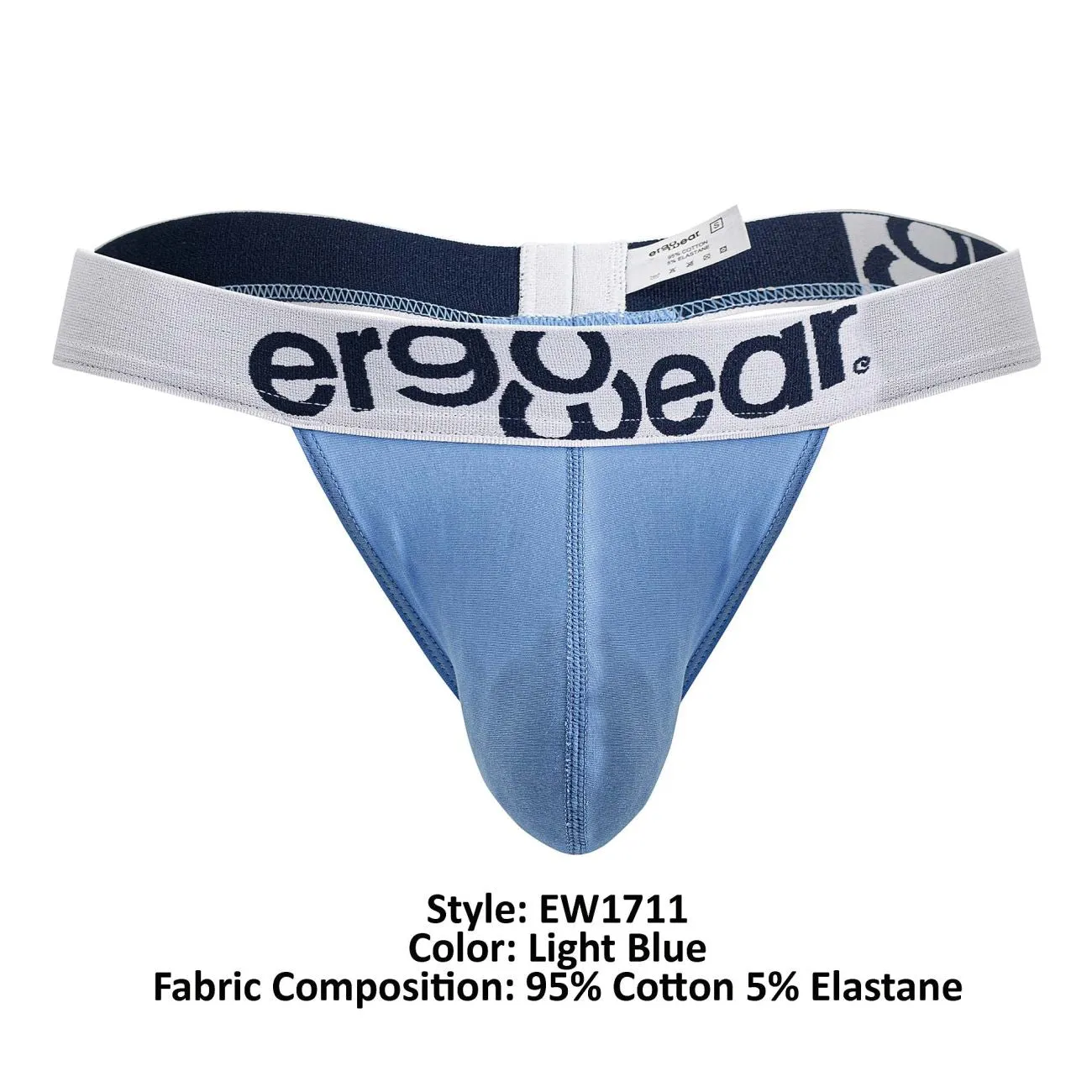Bekleidung_Ergowear_Herrenunterwäsche ErgoWear EW1711 MAX COTTON Tangas Farbe Hellblau