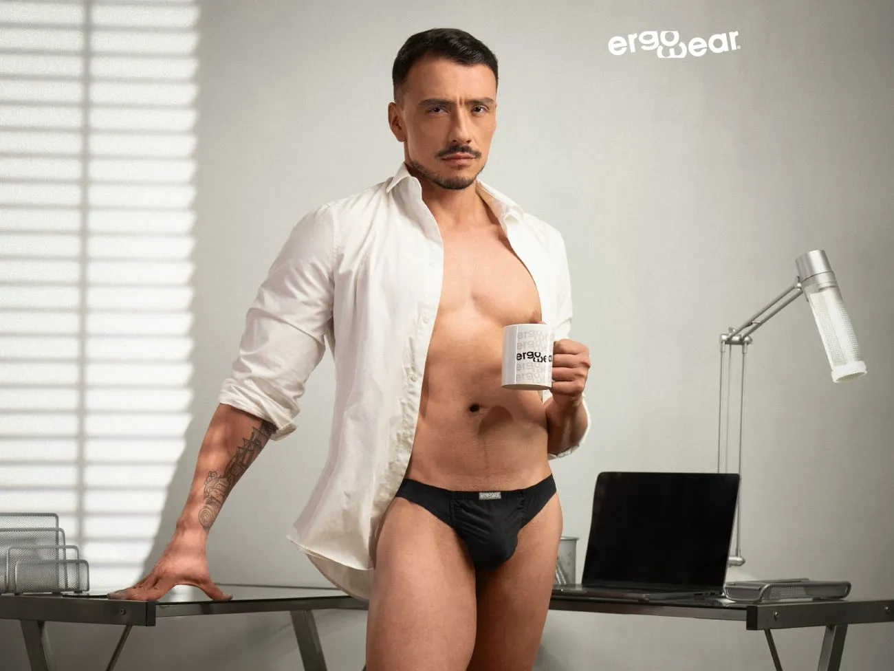 Bekleidung_Ergowear_Herrenunterwäsche ErgoWear EW1726 FEEL GR8 Baumwoll-Tangas Farbe Schwarz