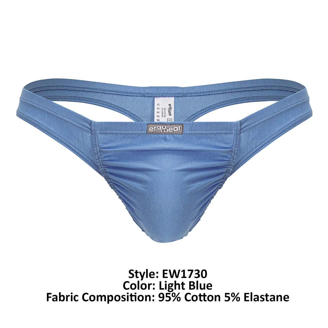 Bekleidung_Ergowear_Herrenunterwäsche ErgoWear EW1730 FEEL GR8 Baumwoll-Tangas Farbe Hellblau