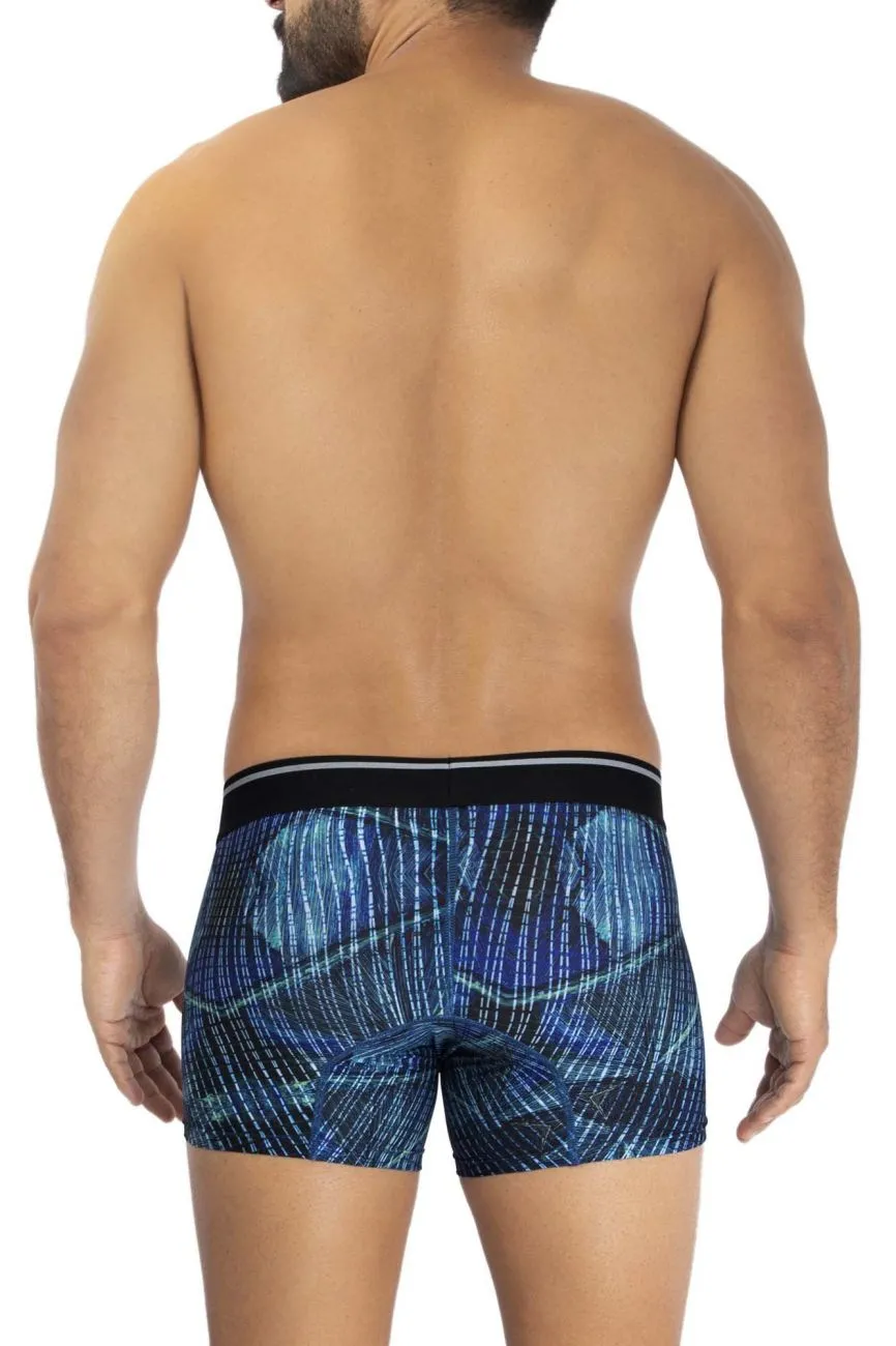 Bekleidung_Hawair_Herrenunterwäsche HAWAI 42173 Bedruckte Mikrofaser-Boxershorts Farbe Königsblau