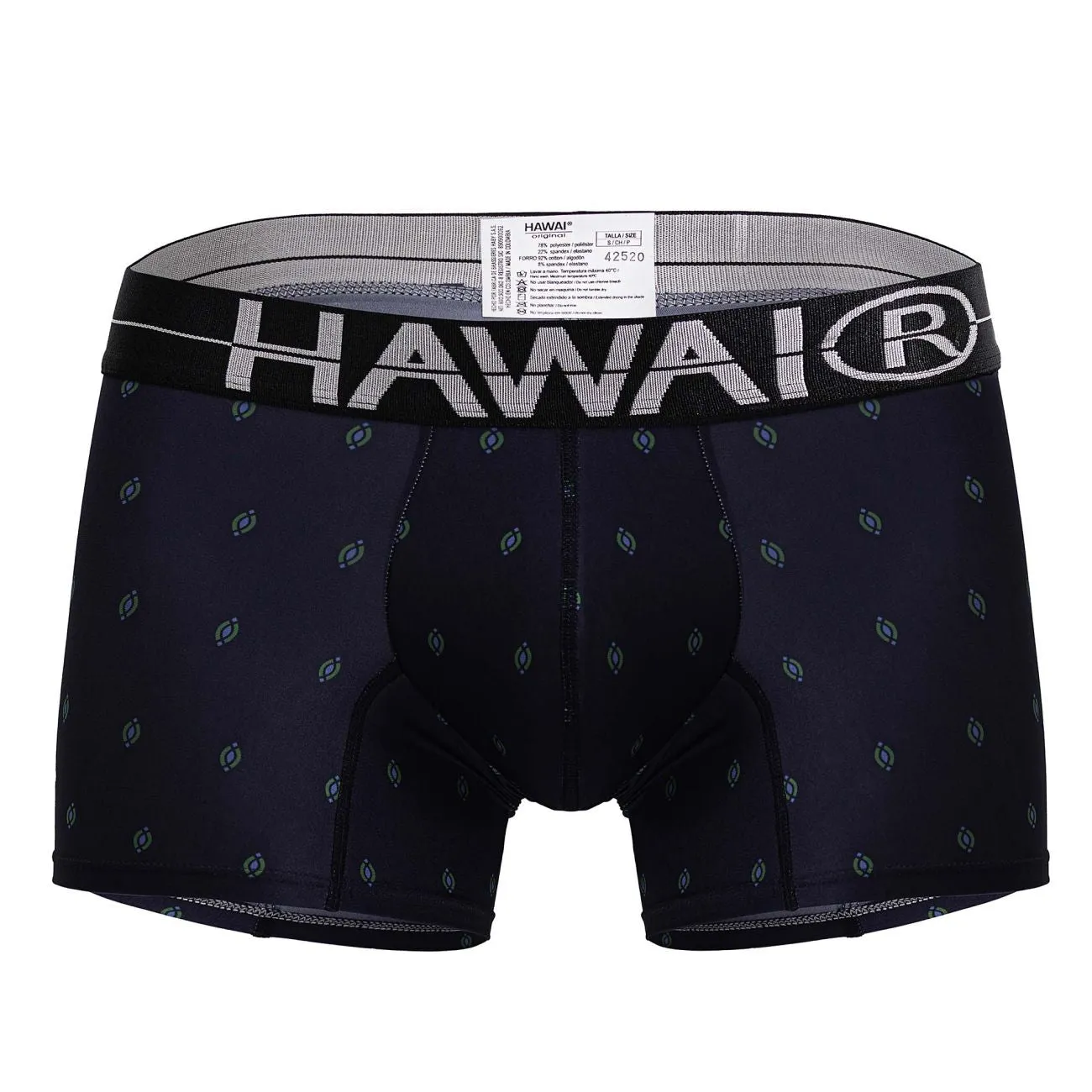 Bekleidung_Hawair_Herrenunterwäsche HAWAIR 42520 Bedruckte Mikrofaser-Boxershorts Farbe Dunkelblau