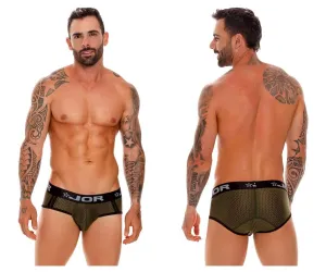 Clothing_Jor_Mens Underwear JOR 1635 Electro Briefs Color Green