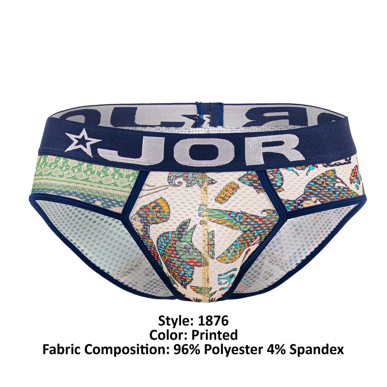 Bekleidung_Jor_Herrenunterwäsche JOR 1876 Kairo Slips Farbig Bedruckt