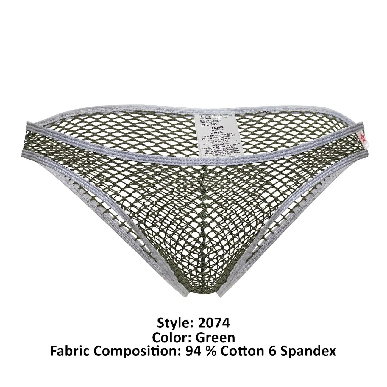Bekleidung_Jor_Herrenunterwäsche JOR 2074 Insel-Bikini Farbe Grün