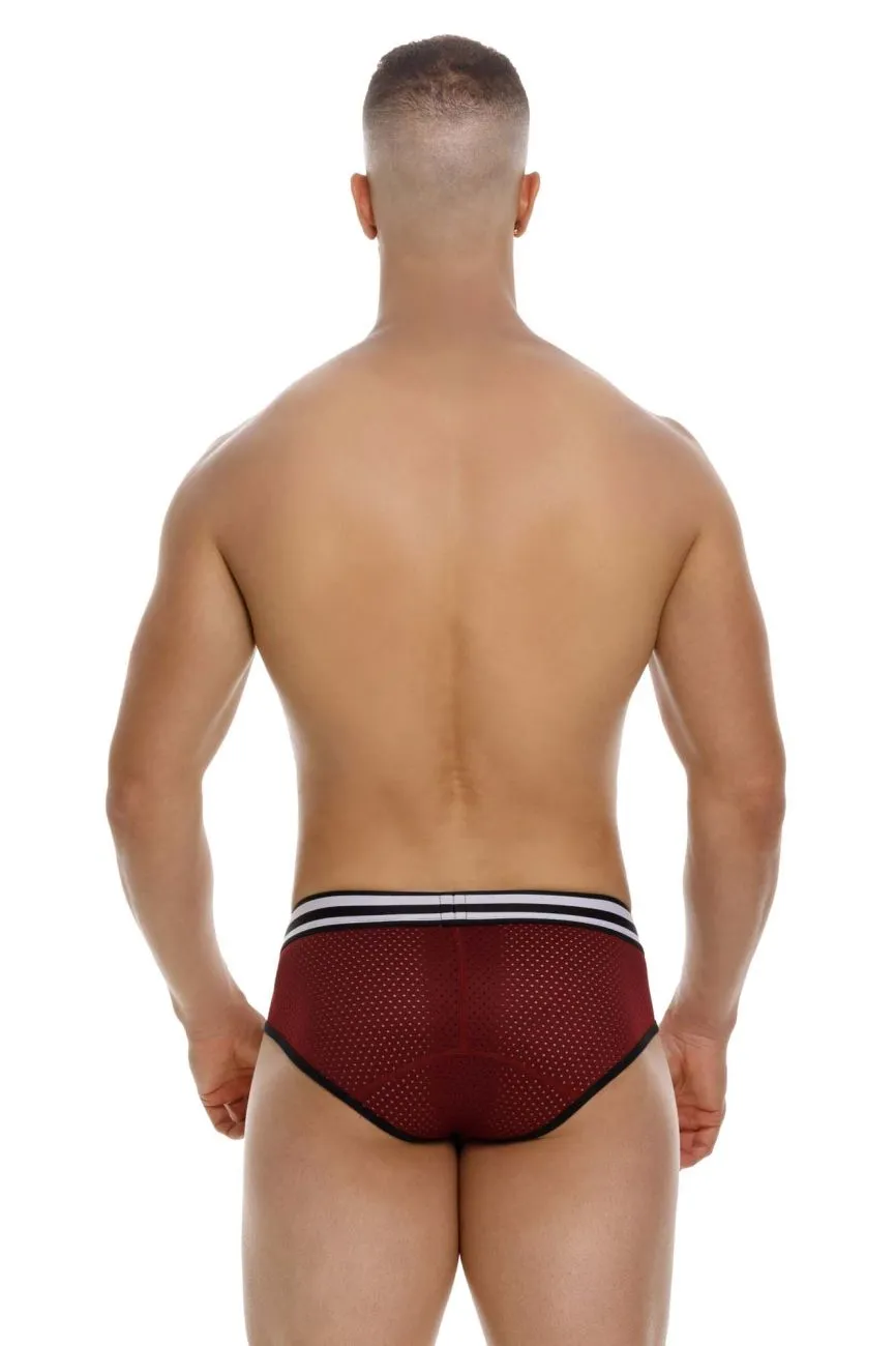 Bekleidung_Jor_Herrenunterwäsche JOR 2077 Armee-Slip Farbe Weinrot