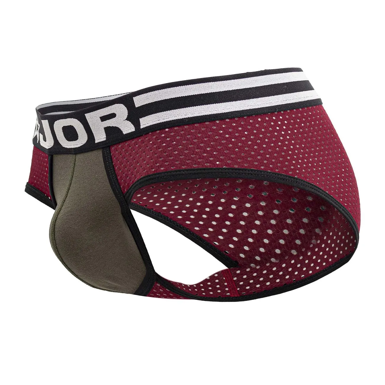 Bekleidung_Jor_Herrenunterwäsche JOR 2077 Armee-Slip Farbe Weinrot