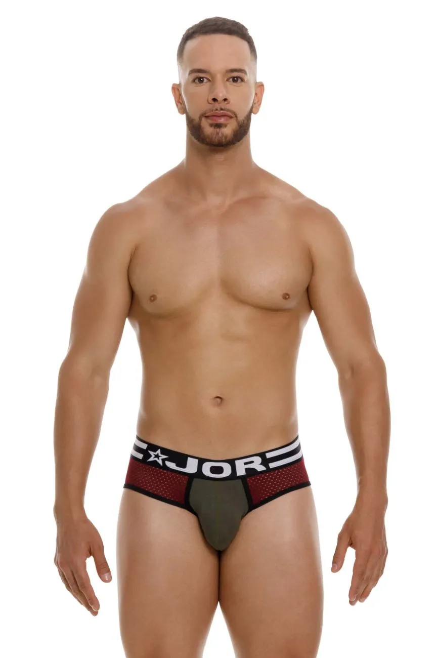 Bekleidung_Jor_Herrenunterwäsche JOR 2077 Armee-Slip Farbe Weinrot