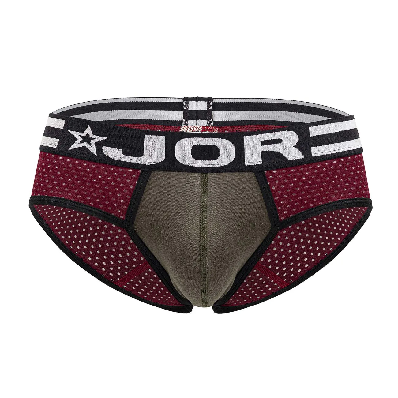 Bekleidung_Jor_Herrenunterwäsche JOR 2077 Armee-Slip Farbe Weinrot